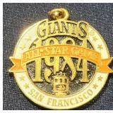 1984 MLB All Star Game Press Pendant - San Francisco Giants Baseball