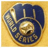 982 Milwaukee Brewers World Series press pin