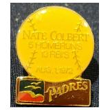 1972 Nate Colbert San Diego Padres Baseball Lapel Pin 