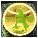 1973 Oakland A's Baseball Press Pin