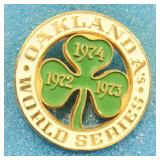 1974 Oakland Athletics World Series Press Pin