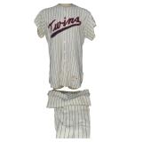 Rich Rollins Game Used Worn Baseball Jersey- Minnesota Twins