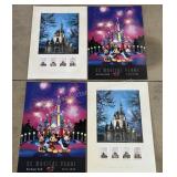 4 ct. Cinderella Castle & 25 Magical Years Posters