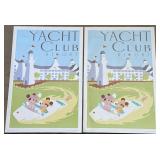 2 ct. Mickey & Minnie YACHT CLUB RESORT Canvas