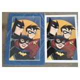 TWO Batman,Robin & Batgril Printers Proof Posters