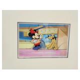 Mickey Mouse & Pluto The Pointer Art Serigraph