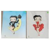 2 ct. Betty Boop Serigraphs