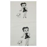 2 ct. Betty Boop w/ Dog 11x14' Serigraphs