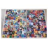 2 ct. 1994 BATMAN Sky Box Uncut Comic Cards Sheet