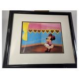Minnie Mouse Hand Painted Cel w/ Background