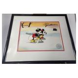 Mickey & Minnie Mouse 'On Ice' Framed Serigraph