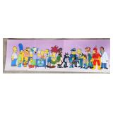 The Simpsons Serigraph Cel. Limted Edition. 35'x11