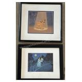 2 ct. Simba Framed Sericel & Cinderella Framed Pic