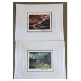 2 ct. BAMBI Prints signed by M. Fraser Davis