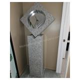 Post Modern Floating Pedestal Floor Clock