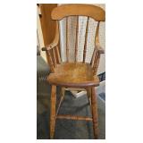 Antique Oak High Chair
