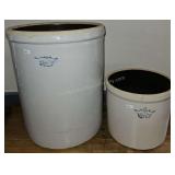 Imperial Stoneware Crocks - 2 & 8 Gallon