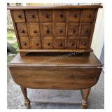 Apothecary Cabinet & Drop Leaf Table