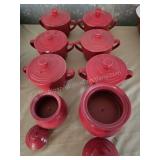 Red Le Gourmet Chef Cooking Serving Ware