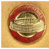 1982 World Series Press Pin- St. Louis Cardinals vs. Milwaukee Brewers
