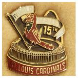 1987 St. Louis Cardinals World Series press pin
