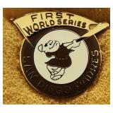 1984 First World Series Press Pin San Diego Padres