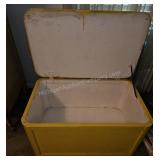 Yellow Blanket Chest circa 1950s