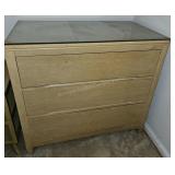 Mid Century Chest of Drawers w/ Glass Top