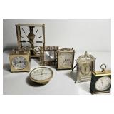 Group of 7 ct. Clocks! Gorham, Linden, etc.