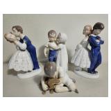 4 ct. Bing & Grondahl Denmark Sculptures B&G