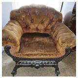 Elegant Victorian/Empire Style Carved Arm Chair
