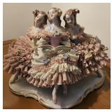 Dresden Muller Volkstedt Lace "Ballerinas" Figure