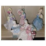 Group of 4 Vintage Royal Doultons w/ Enchantment