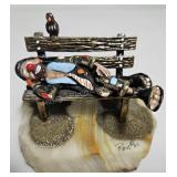 Ron Lee Sleeping Clown Sculpture
