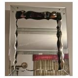 Vintage Venetian-Style Mirrored Wall Display Shelf