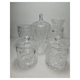 7 ct. Waterford Crystal Bowl, Jars, Vases