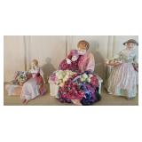 3 ct. Royal Doultons w/ Mid Summer Noon HN 1899