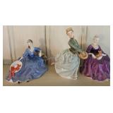 3 ct. Royal Doultons: Charlotte, Grace, Elyse