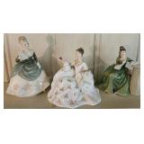 3ct. Royal Doulton Figurines: My Love, Soiree,etc