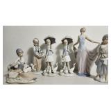 6 ct. Lladro Figurines w/ Dancer, Little Bo Peep