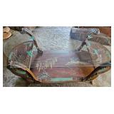 Chinoiserie Style Table - Asian Hand Painted