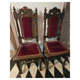 Victorian Jacobean-style Oak Dining Chairs