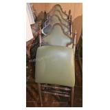 4 ct. 1960's Cathedral Folding Dining Chairs