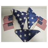3 ct. Embroidered USA American Flags & More