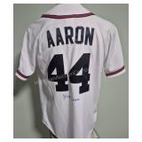 Atlanta Braves, Hank Aaron Signed Baseball Jersey