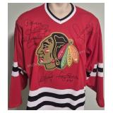 Chicago Black Hawks Multi Signed Jersey Hull Bros.