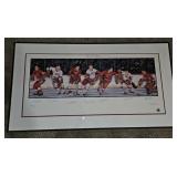 Detroit Red Wings Multi Signed Litho- Gordie Howe