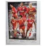 Liverpool Legends Multi Signed PIC w/ Kevin Keegan