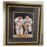 Ted Williams & Joe DiMaggio Dual Signed Photo