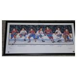 Montreal Canadiens Multi Signed Hockey Lithograph